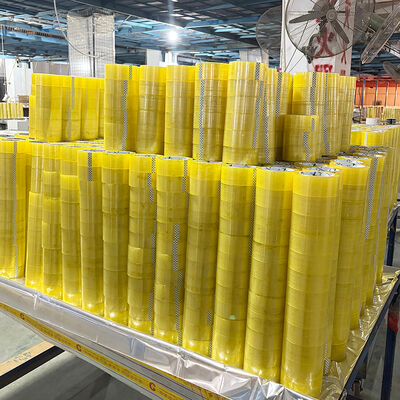 نوار بسته بندی ضد آب شفاف زرد رنگ